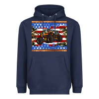 Navy monster truck american flag tumbler Heavyweight Hoodie - Artiststas