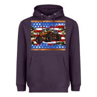 Plum monster truck american flag tumbler Heavyweight Hoodie - Artiststas