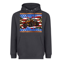 Smoke monster truck american flag tumbler Heavyweight Hoodie - Artiststas
