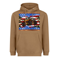 Toasted Coconut monster truck american flag tumbler Heavyweight Hoodie - Artiststas