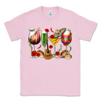 Bubblegum Pink Mexico Wine Glasses Classic Tee - texasbilliewilder