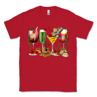 Red Mexico Wine Glasses Classic Tee - texasbilliewilder