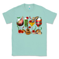 Seafoam Mexico Wine Glasses Classic Tee - texasbilliewilder