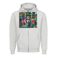 Dove Grey easter Zipper Hoodie - CowhideDigitalArt