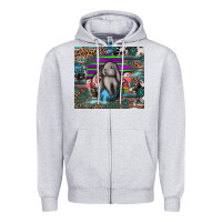 Heather Grey easter Zipper Hoodie - CowhideDigitalArt