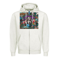 Oatmeal Heather easter Zipper Hoodie - CowhideDigitalArt