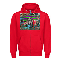 Red easter Zipper Hoodie - CowhideDigitalArt
