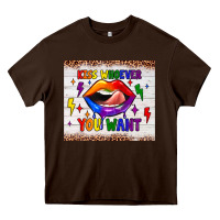 Chocolate Brown kiss whoever you want tumbler Heavy Core Tee - JahusDesignShop