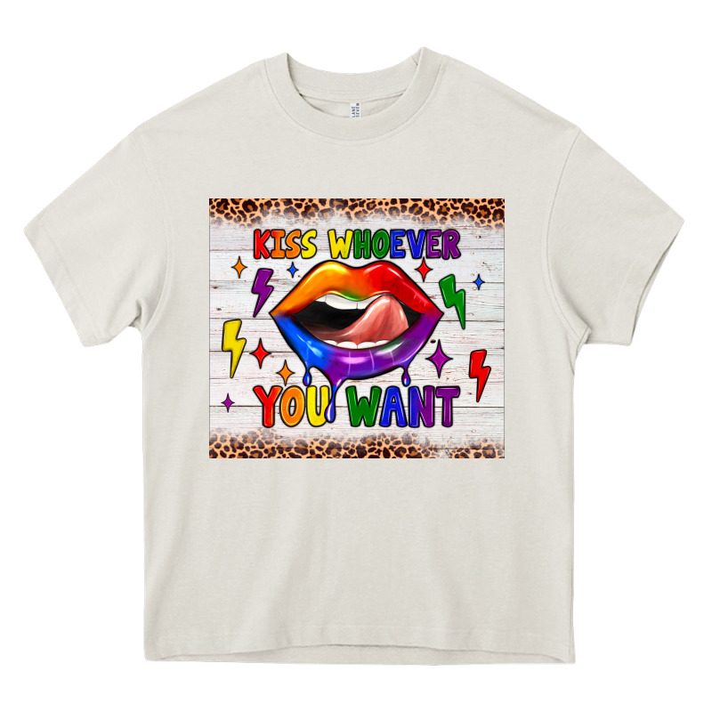 Kiss Whoever You Want Tumbler Heavy Core Tee by JahusDesignShop | Teevron