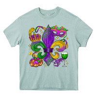 Arona mardi gras fleur de lis Heavy Core Tee - LillyAllenDesigns