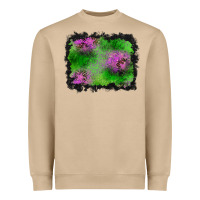 Mushroom halloween spooky stars background Heavyweight Sweatshirt - BundleAndBundleShop