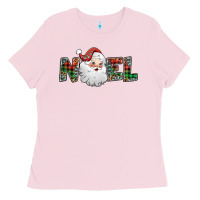 Bubblegum Pink noel santa claus Ladies Tee - Jasminsmagicworld