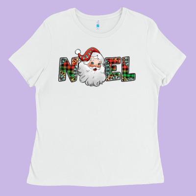 Noel Santa Claus Ladies Tee Designed By Jasminsmagicworld