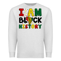 Oatmeal Heather i am black history Premium Sweatshirt - Artiststas