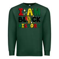 Sports Green i am black history Premium Sweatshirt - Artiststas