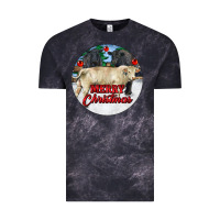 Cloud Black Merry Christmas Charolais Bull Vintage Tee - RanaPortraitStore