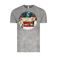 Cloud Rock Merry Christmas Charolais Bull Vintage Tee - RanaPortraitStore