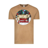 Vintage Camel Merry Christmas Charolais Bull Vintage Tee - RanaPortraitStore