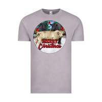 Vintage Zinc Merry Christmas Charolais Bull Vintage Tee - RanaPortraitStore