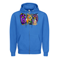 True Royal boo Zipper Hoodie - CowhideDigitalArt