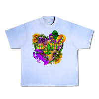 Grape Ice Mardi Gras heart Urban Heavy Tee - HowdyJamesFarm