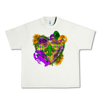 Pistachio Mardi Gras heart Urban Heavy Tee - HowdyJamesFarm