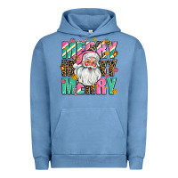 Pigment Pebble Blue merry merry merry Urban Hoodie - AdoDesignShop
