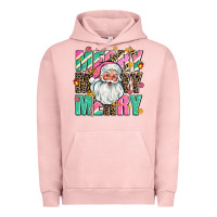 Pigment Salmon merry merry merry Urban Hoodie - AdoDesignShop
