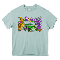 Arona mardi gras pelican alligator and crawfish Heavy Core Tee - LillyAllenDesigns