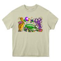 Mossy mardi gras pelican alligator and crawfish Heavy Core Tee - LillyAllenDesigns