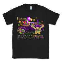 Black Happy Mardi Carnival with truck Classic Tee - NancyCooperArtShop