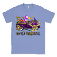 Colony Blue Happy Mardi Carnival with truck Classic Tee - NancyCooperArtShop