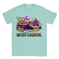 Seafoam Happy Mardi Carnival with truck Classic Tee - NancyCooperArtShop