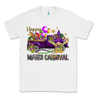 White Happy Mardi Carnival with truck Classic Tee - NancyCooperArtShop