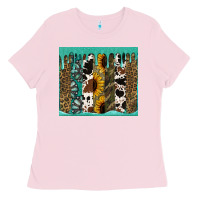 Bubblegum Pink western brushstroke tumbler Ladies Tee - Jasminsmagicworld