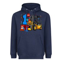 Navy forklift birthday one Heavyweight Hoodie - Artiststas