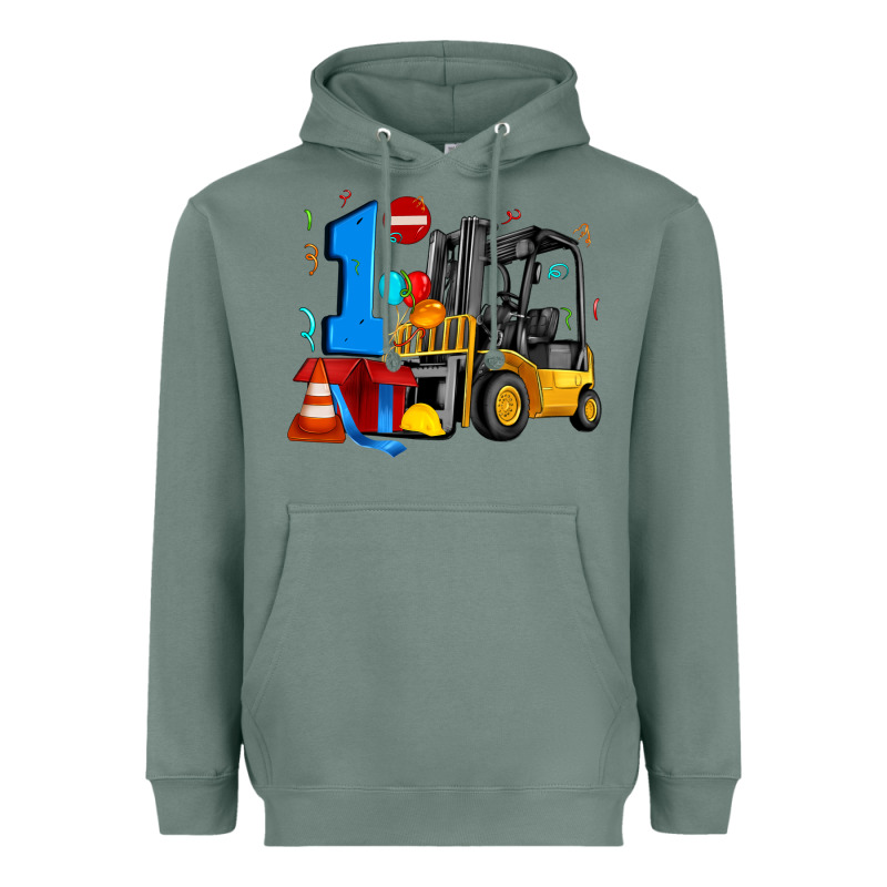 Forklift Birthday One Heavyweight Hoodie by Artiststas | Teevron