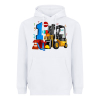 White forklift birthday one Heavyweight Hoodie - Artiststas
