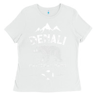White Denali National Park And Preserve Us Alaska Vintage Ladies Tee - minhPixels