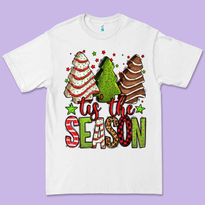 Tis The Season Christmas Cakes Premium Tee Designed By Jasminsmagicworld