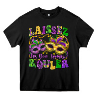Black laissez les bon temps rouler Heavy Core Tee - LillyAllenDesigns