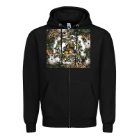 Black natures circle of life Zipper Hoodie - CowhideDigitalArt