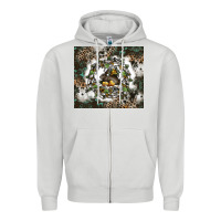 Dove Grey natures circle of life Zipper Hoodie - CowhideDigitalArt