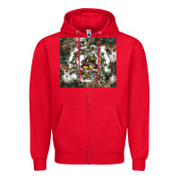 Red natures circle of life Zipper Hoodie - CowhideDigitalArt