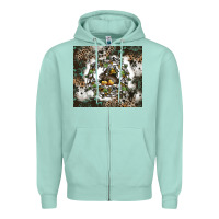 Seafoam natures circle of life Zipper Hoodie - CowhideDigitalArt