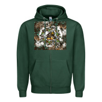 Sports Green natures circle of life Zipper Hoodie - CowhideDigitalArt