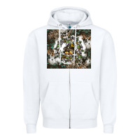 White natures circle of life Zipper Hoodie - CowhideDigitalArt