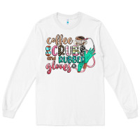 White coffee scrubs and rubber gloves Long Sleeve Tee - CowGirlArtShop