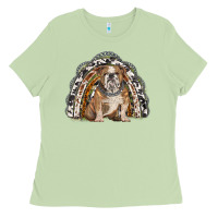 Matcha english bulldog rainbow Ladies Tee - BarkalooDesign