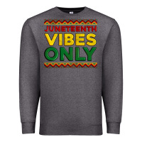 Charcoal Heather juneteenth vibes only Premium Sweatshirt - Artiststas